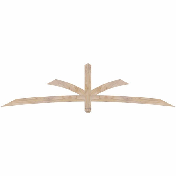 Ekena Millwork Davenport Smooth Timber Gable Bracket, Douglas Fir, 96"W x 24"H x 1 1/2"D x 3 1/2"F, 6/12 Pitch GBW096X24X0204DAV00SDF - main